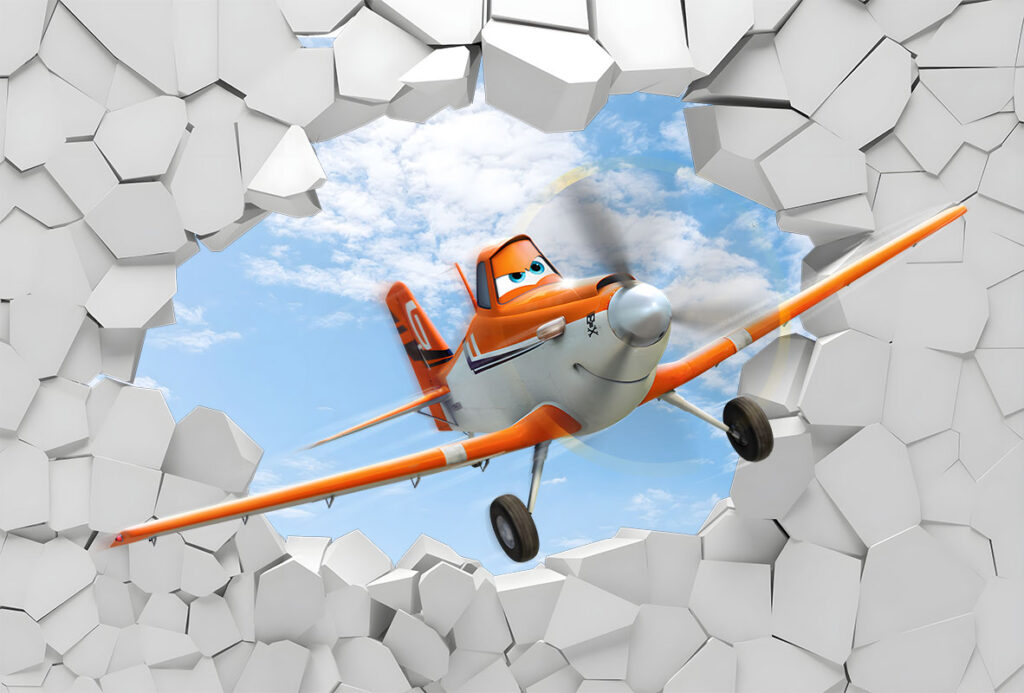 Ceo dezen Foto Tapete 3D Planes 3
