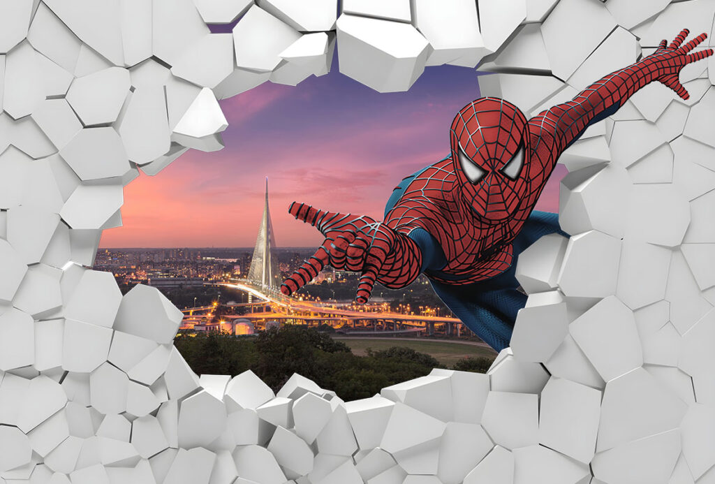 Ceo dezen Foto tapete 3D Spajdermen u Beogradu 1