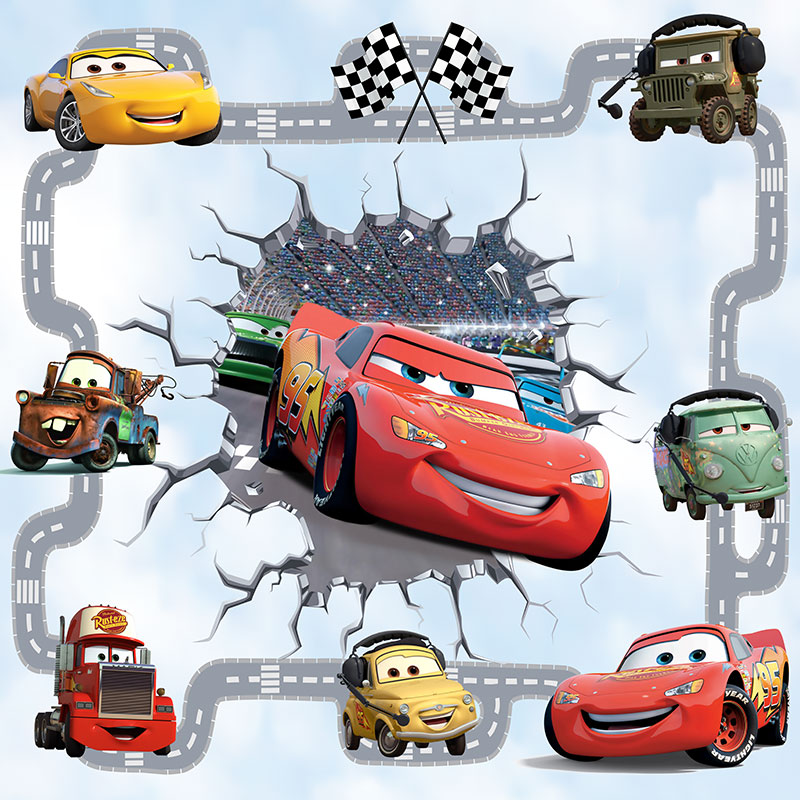 Foto tapete 3D Cars 2, foto tapeta na zidu