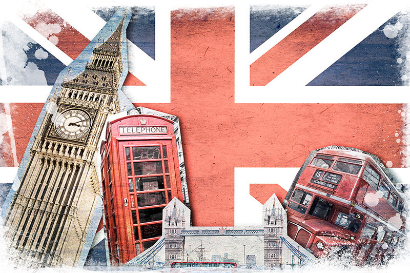 Ceo dezen London na britanskoj zastavi