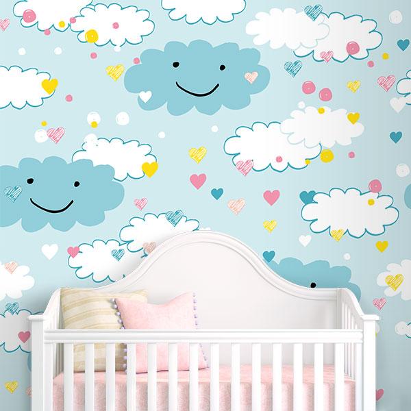 Foto tapete Happy Clouds, foto tapeta na zidu